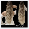 Kitka ombre 60 cm – Popielaty blond z brązem