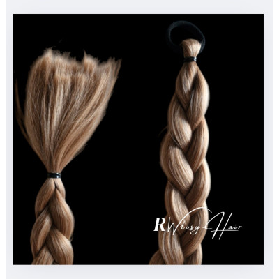 Syntetyczny Warkocz Ciemny Blond 60 cm – Modna i Trwała Fryzura