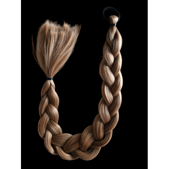 Syntetyczny Warkocz Ciemny Blond 60 cm – Modna i Trwała Fryzura