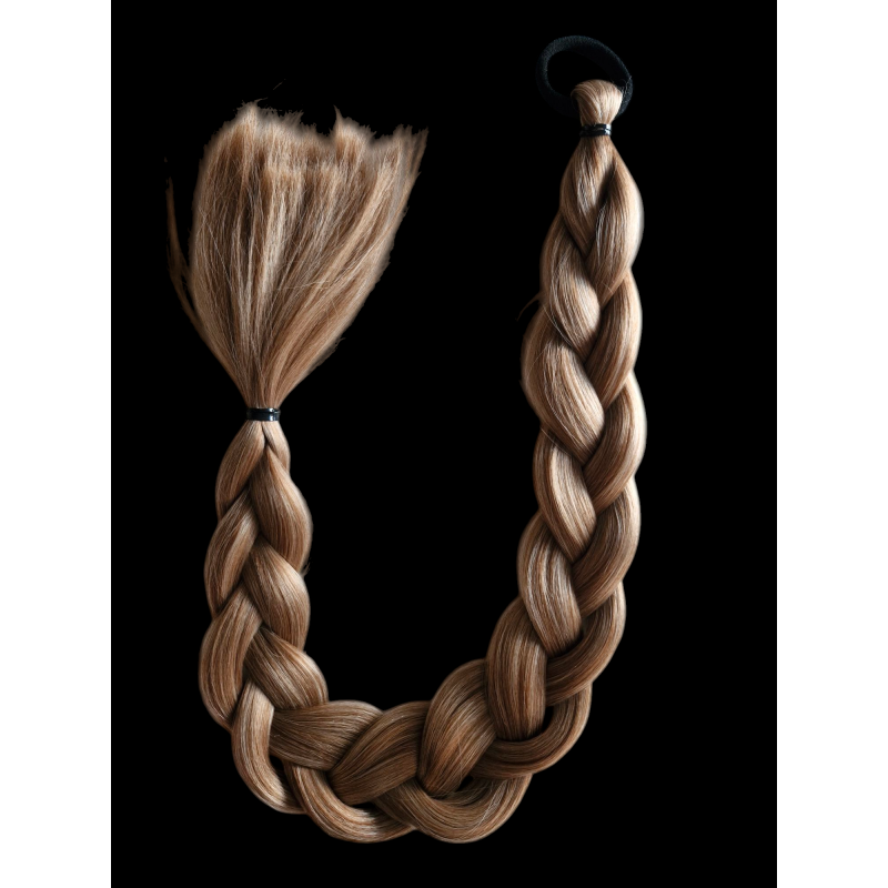Syntetyczny Warkocz Ciemny Blond 60 cm – Modna i Trwała Fryzura